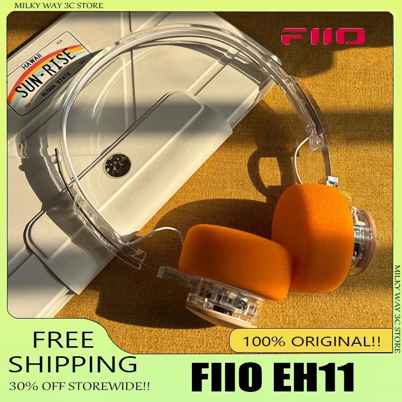 

Наушники FiiO EH11 Retro Over-Ear, LDAC Bluetooth 6.0, 40-мм динамический драйвер, механический корпус