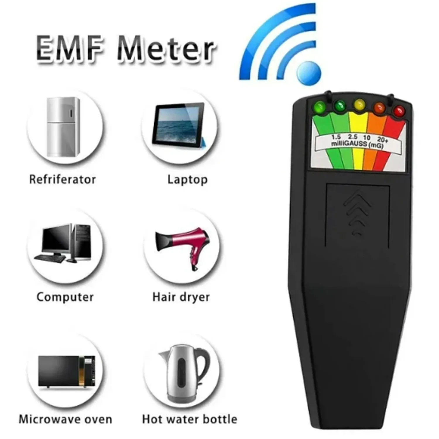 5-LED Emf Meter Mag…
