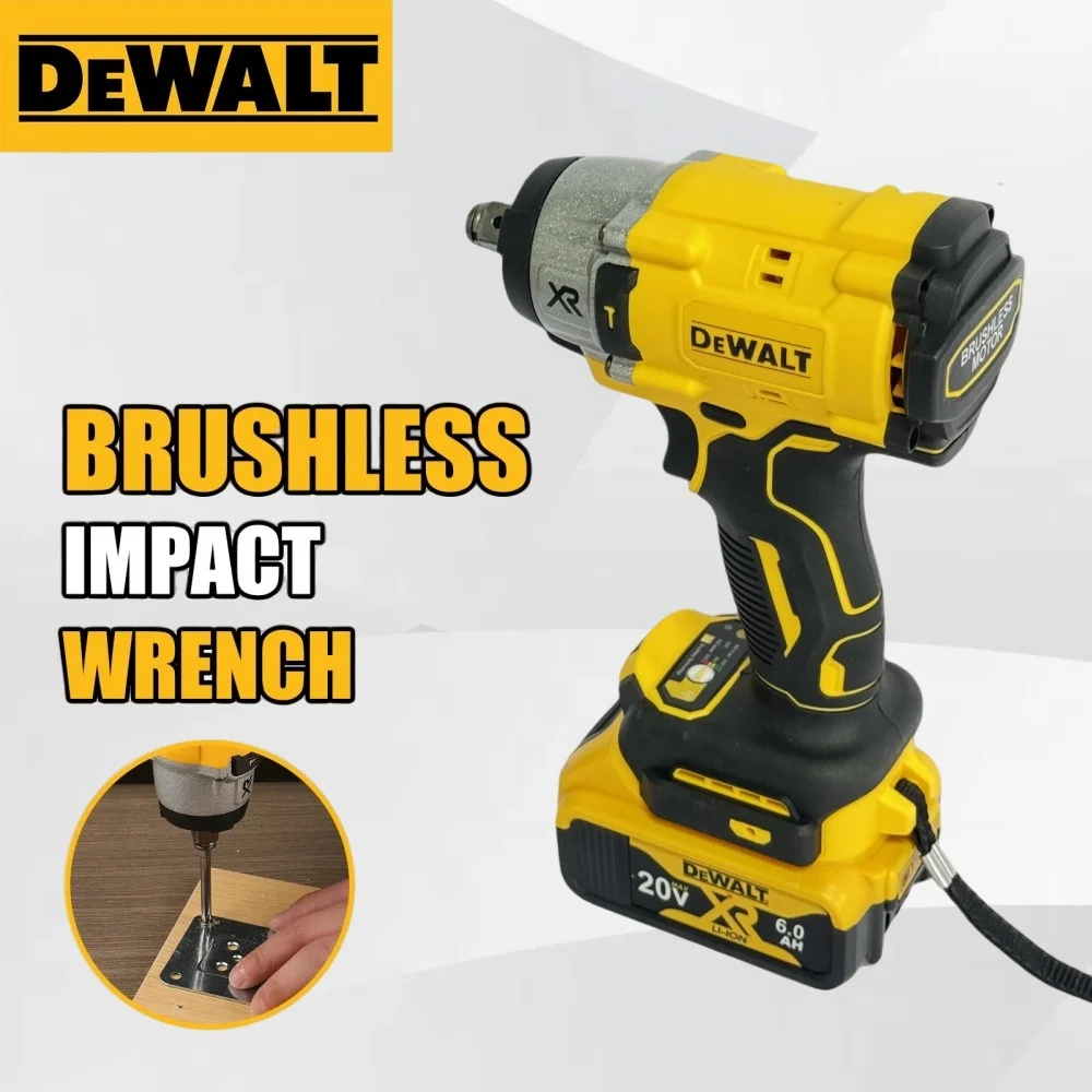 

DEWALT DCF922 Аккумуляторный ударный гайковерт 1/2 дюйма с высоким крутящим моментом 205 Нм Электрический ключ с переменной скоростью, совместимый с аккумулятором 20 В