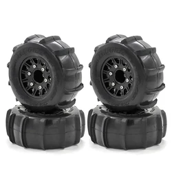 4Pcs 116mm Snow Sand Tyre Short Course Tires Wheel 12mm Hex Hub for 1/10 RC Off-road Car Traxxas Slash Tamiya HSP HPI Arrma TT01