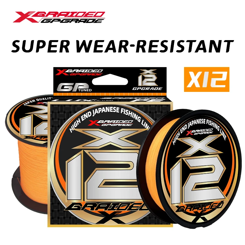 Neue YGKX Farbechte 12-Strang Geflochtene Angelschnur 100/150/200/300/500/1000M Japan Glatte Multifilament PE Angelschnüre für Salzwasser