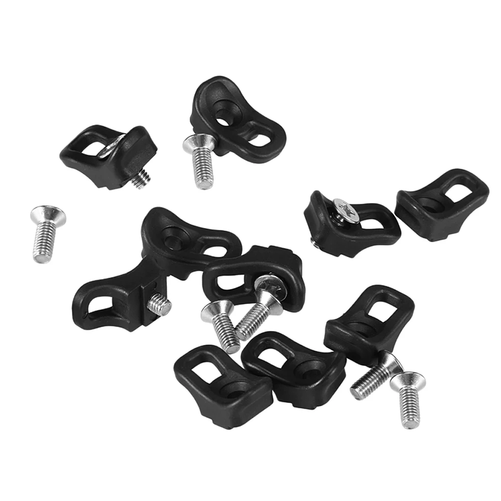 Pack of 10 Kayak Eyelet Canoe Tie Down Loop Bungee Cord Rigging Outfitting Pad Eye Water Sports Replacement Hardware