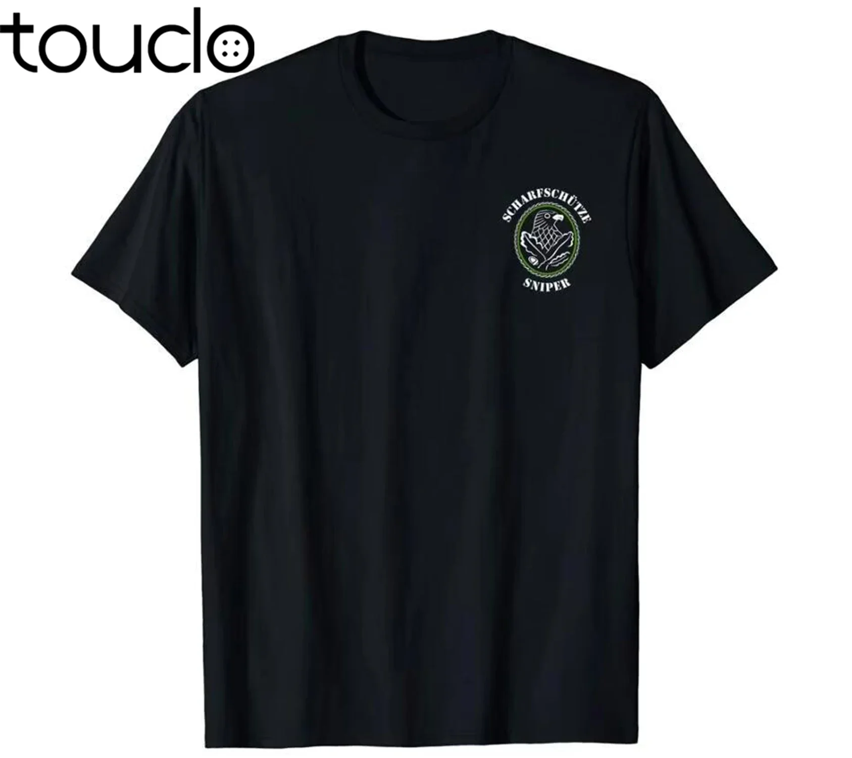 German Army Sniper T-Shirt Double Side men'S New Arrival Summer Short Sleeve Leisure Fashion Funny T Shirts For Men