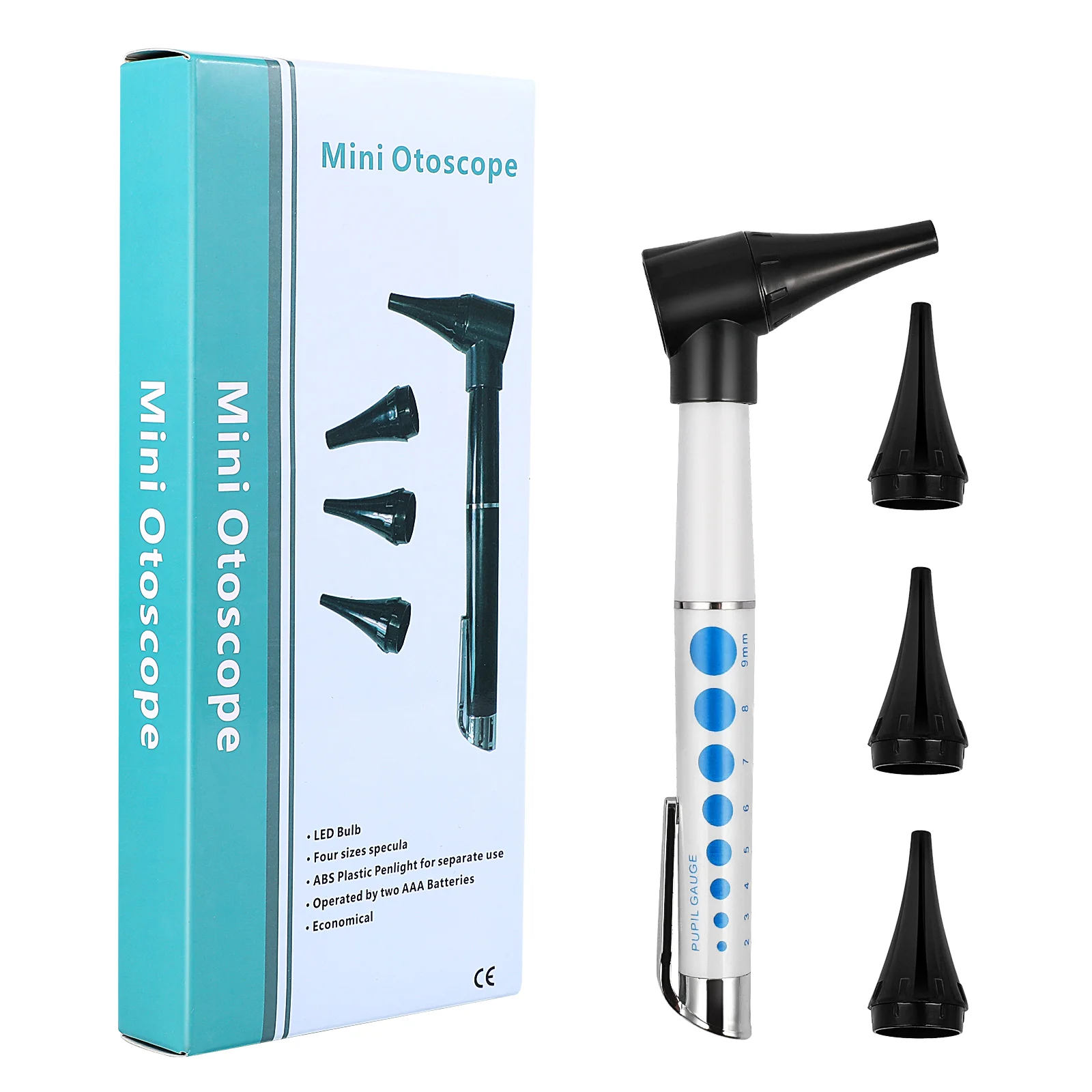 

Otoscope Tips LED Ear Checker Examination Tool Kit Speculum with Lights Otologic Care Scope Otoscope