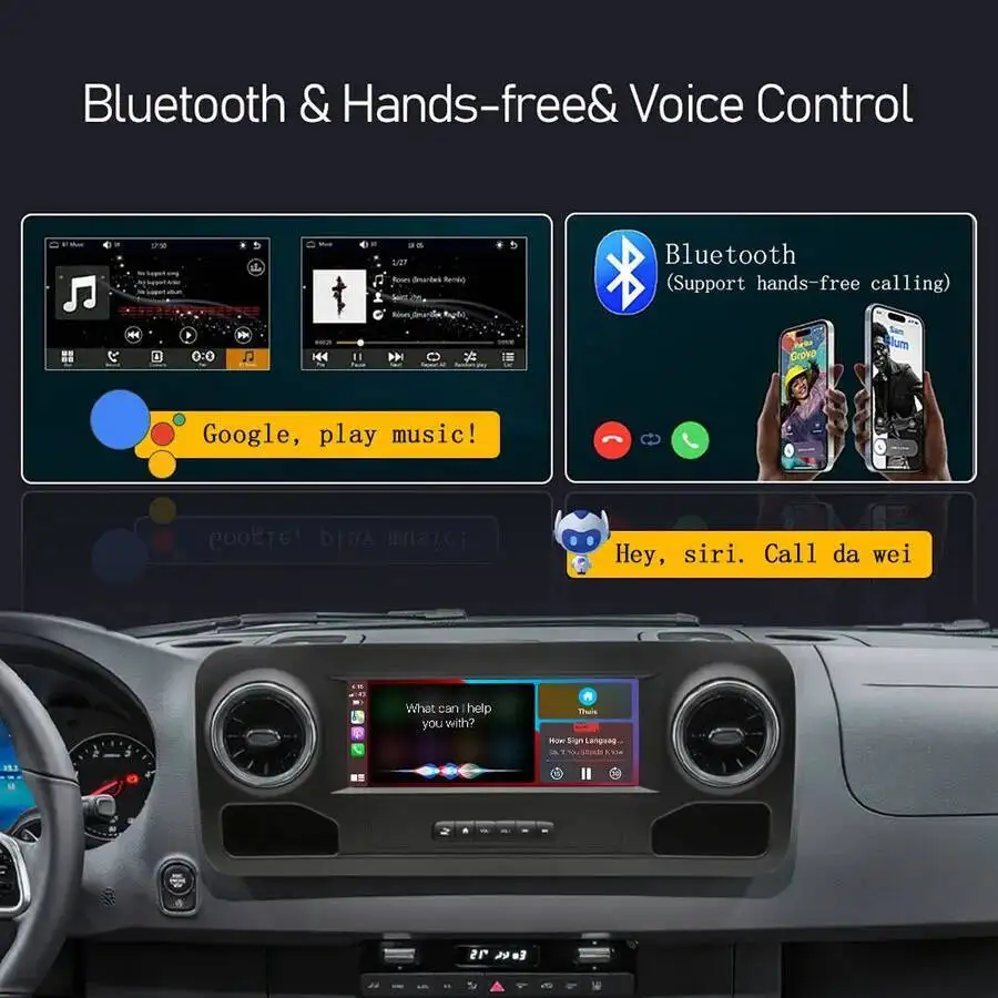 

10.25" Wireless CarPlay Android Auto Touch Screen For Mercedes Benz Sprinter W906 2016-2020 4G WiFi GPS Radio Stereo Multimedia