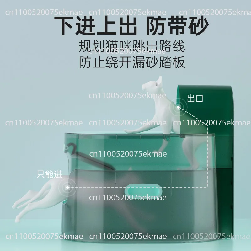 Fully Enclosed Cat Litter Basin Oversized Anti-splash Belt Sand Top Entry Cat Toilet Cat Shit Basin