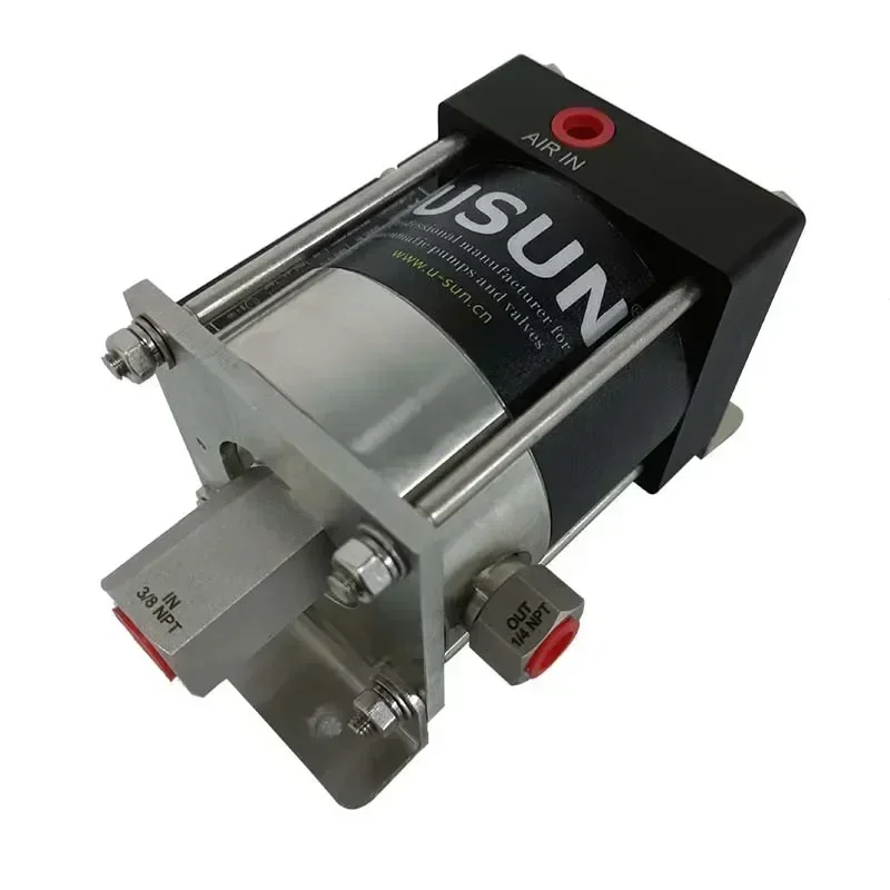 High quality  USUN  Model: M-S Similar Haskel stainless steel end Mini  air driven liquid pressure testing pump