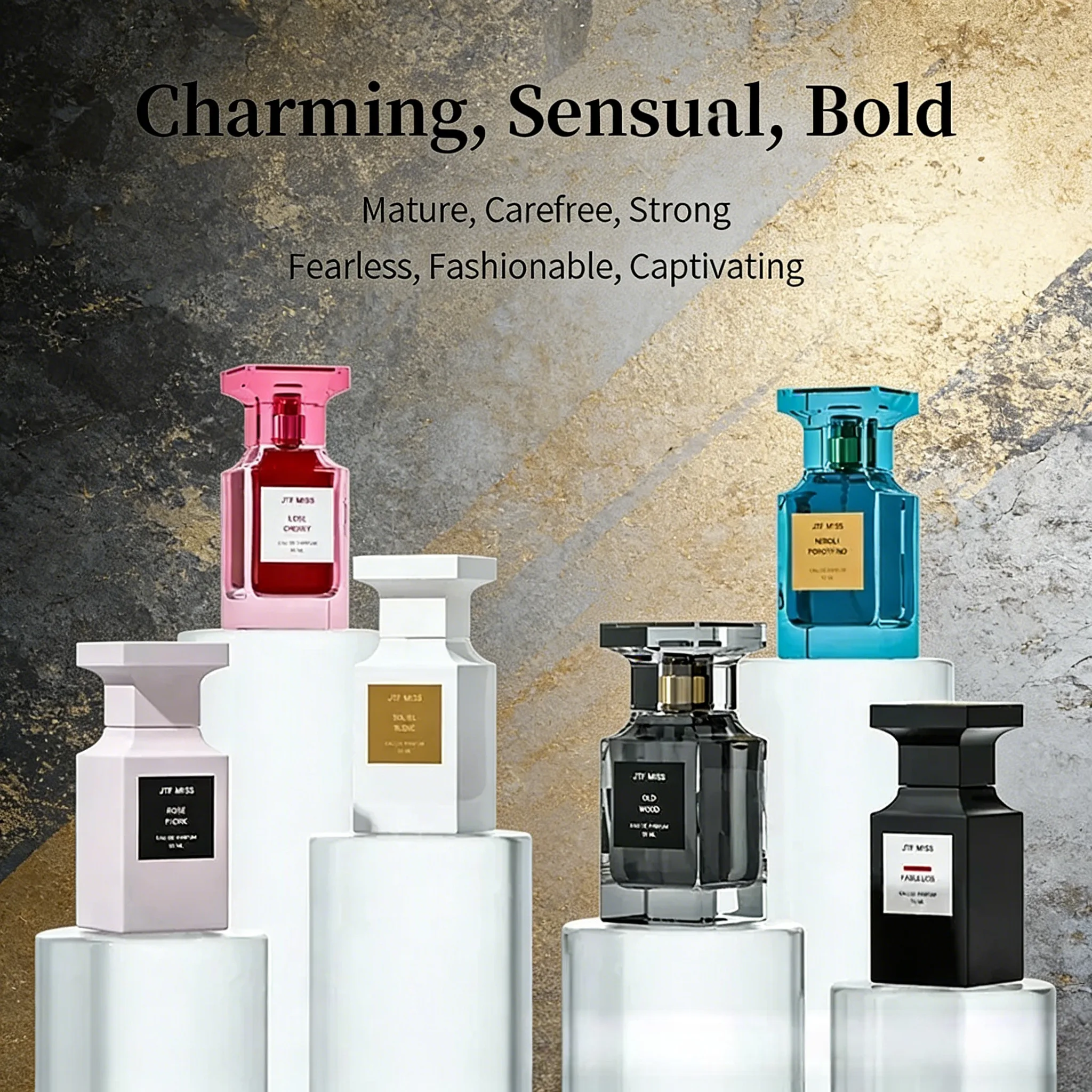 

Premium Eau De Parfum Spray for Men & Women, Fresh Energetic Floral Woody Tones, Long-Lasting Romantic Fragrance