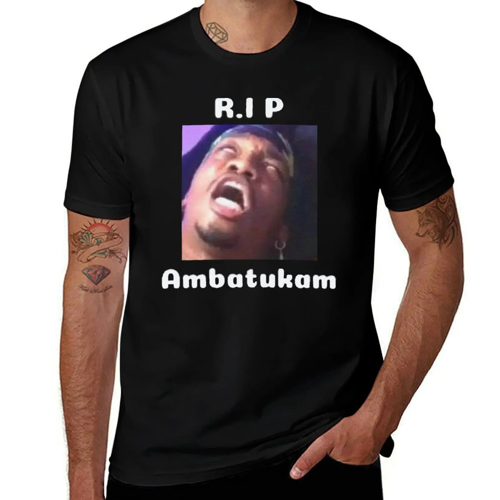 

R.I.P Ambatukam Dreamybull T-Shirt t shirts for man slim fit t shirts for man graphic funny man t shirts graphic T-shirt