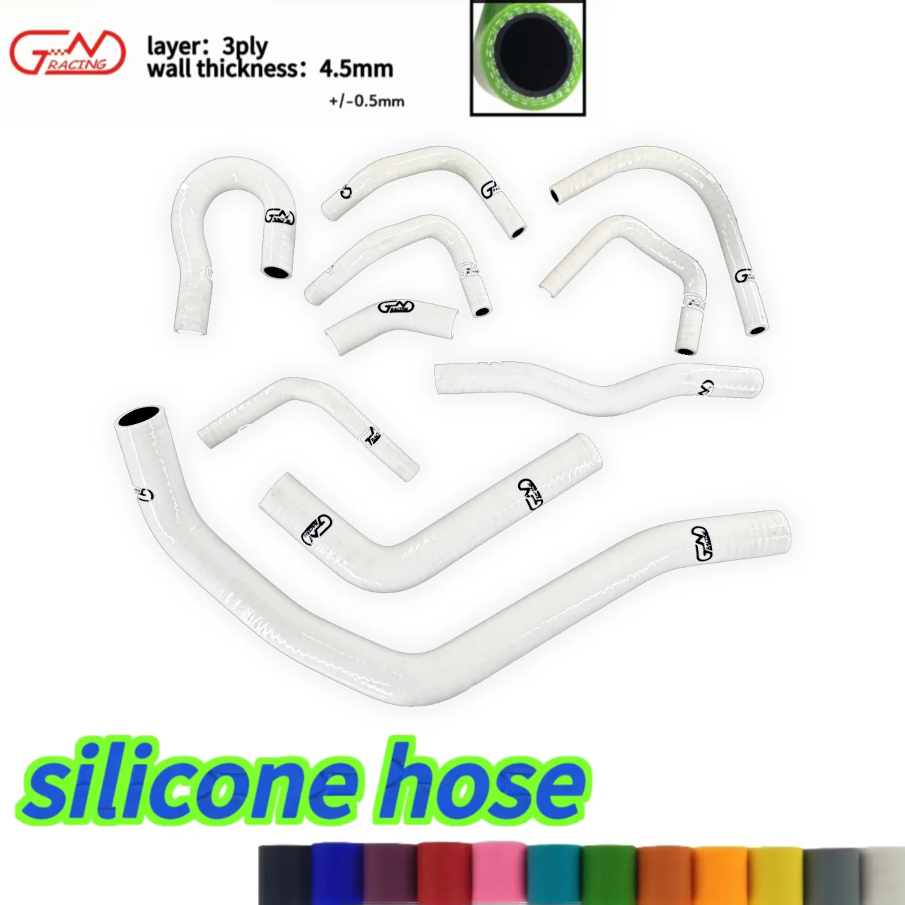 

JN RACING Silicone hose for 1988-1991 Honda Civic/CRX EE EF / CR-X Base/DX/ HF/Si D15 16