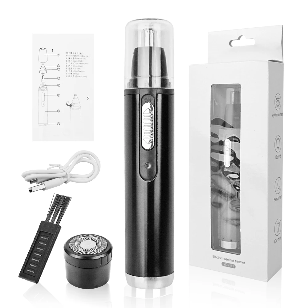 

Ear and Nose Hair Trimmer for Men Rechargeable Painless Waterproof Eyebrow Facial Hair Removal Nose Trimmer Electric Nose Hair T