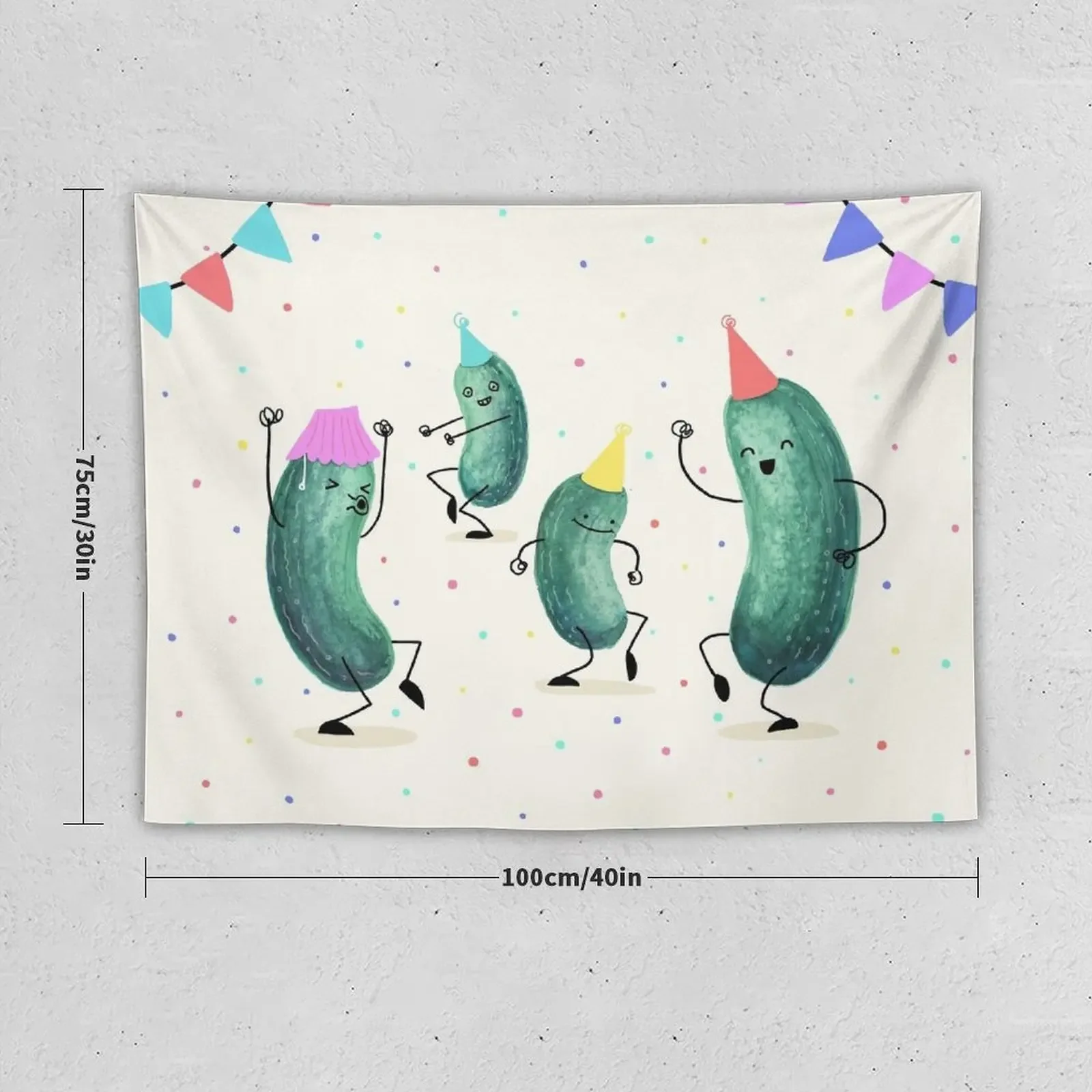 Pickle Party! Tapestry Aesthetic Room Decoration Home Decorations Aesthetic Tapestry