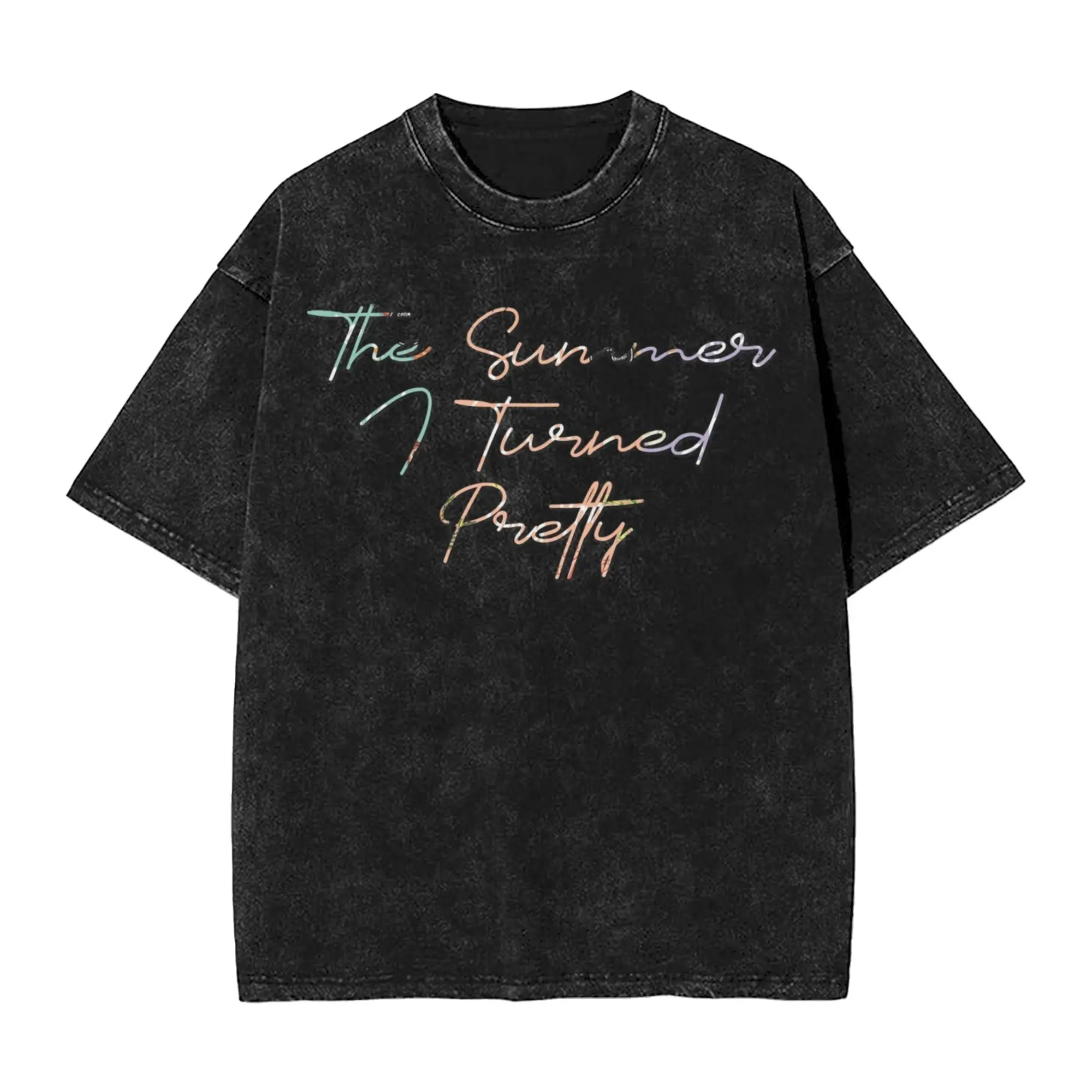 

The Summer I Turned Pretty three T Shirts Men's Pure Cotton Vintage T-Shirts Round Neck Tee Shirt Short Sleeve Tops Gift Idea