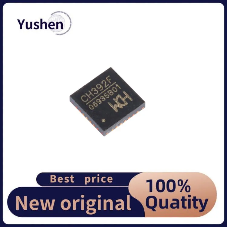 

10PCS CH392F Genuine QFN-28 Ethernet Protocol Stack Chip Microcontroller IC Chips