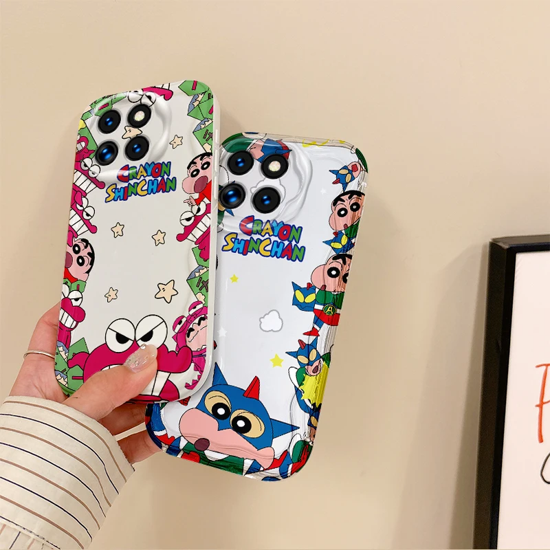 Cute C-Crayon Shin-chans Phone Case For Xiaomi 15 Pro Case 14 13 12 T Pro 13 12 11 Lite Poco F6 F5 F4 F3 X6 X5 Pro Cartoon Cover