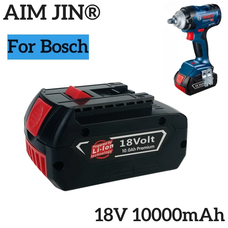 18V 10Ah Li-ion Battery Fast Charger Compatible With Bosch 18V Power Tools Suit For 18V Electrical Drill Rotating tool