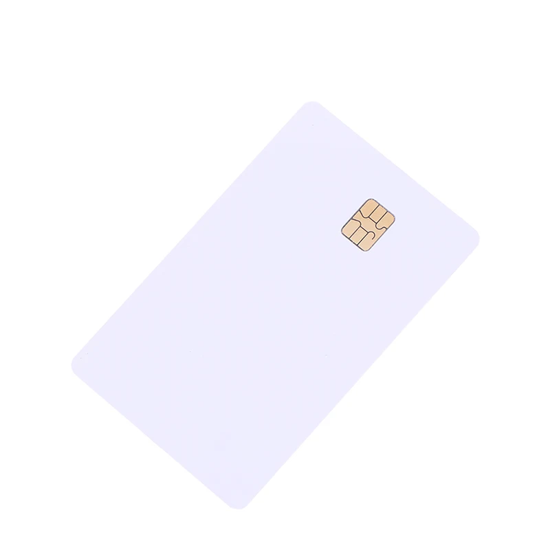 10Pcs SLE 4442 Chip With Hico Magnetic Stripe Contact IC Card 2 in 1 Blank Card