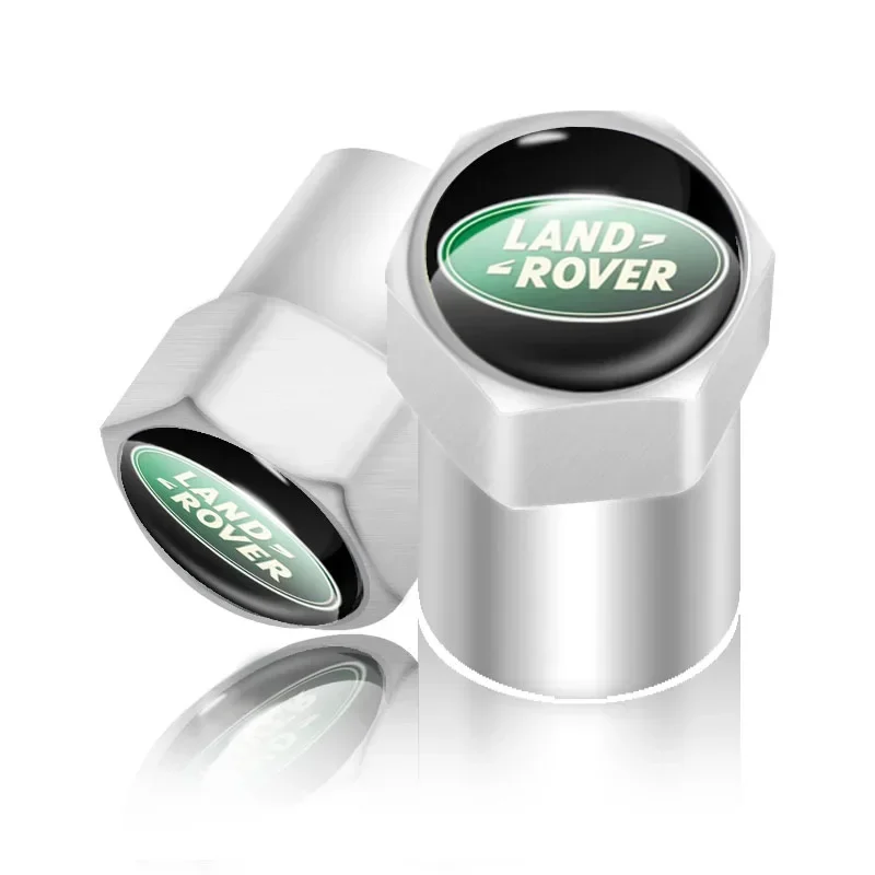 For Land Rover Sport Rnage Rover 2 3 Freelander Defender Evoque Emblem 4x Car Wheel Tire Valve Caps Tyre Stem Covers Car Styling