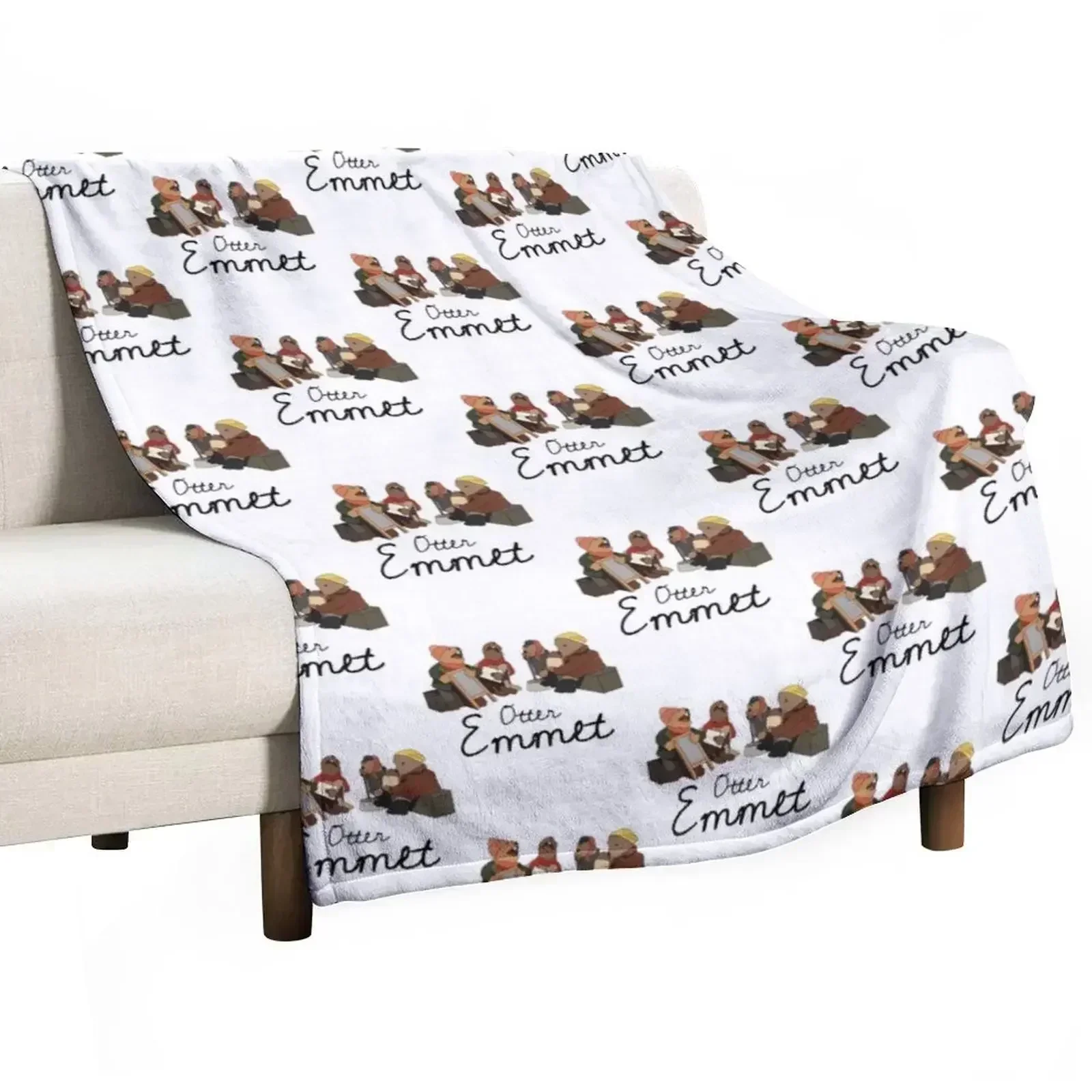 Emmet otter Essential Throw Blanket Retros for winter Soft Plaid Bed Fashionable heavy to sleep Beach Blankets