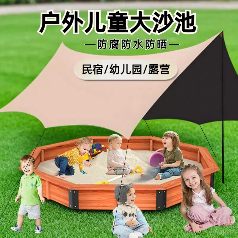

Large sand pool toy set Outdoor water area Sand pit Outdoor indoor large table fence