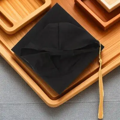 

Adjustable Graduation Hat Black with Yellow Tassel Adult College Grad Cap Bachelor Unisex Graduation Party Accessory
