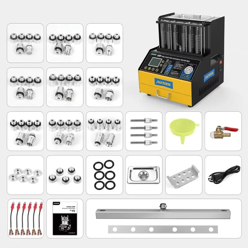 CT500 GDI EFI FEI Fuel Injector Cleaner & Tester Machine 6 Cylinders Fuel Injector Cleaner Tester for Car & Motorcycle