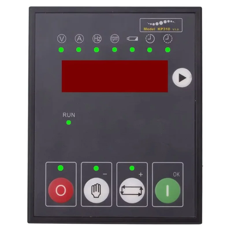 

KP310 V1.0 Kipor Controller KP310V1.0 Diesel Generator Module Remote Control and Stop Control Generator Set LED Digital Display Panel