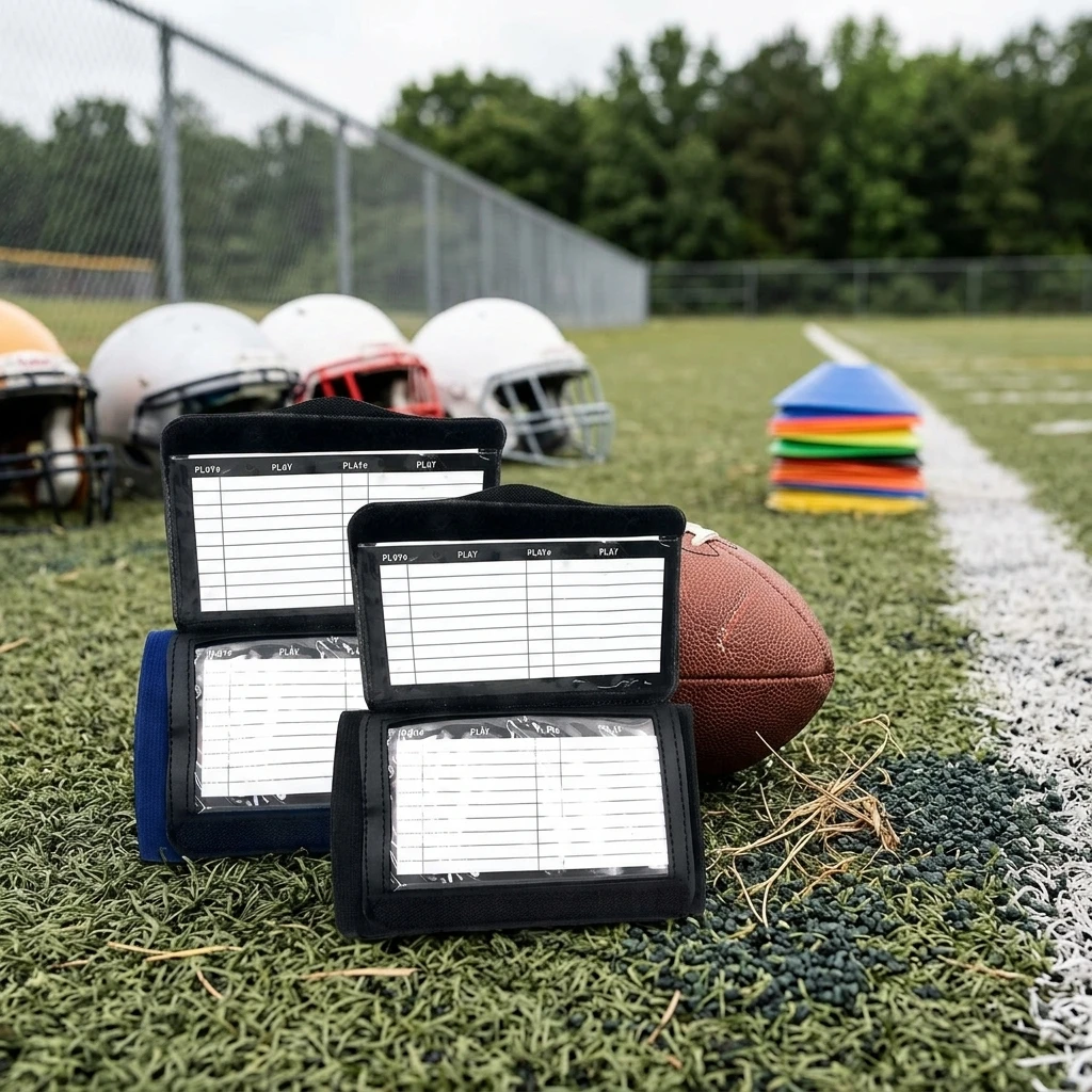 1 Piece Football Playbook Durable Cardboard Cover for School Sports Teams Training Camp Youth Coaching Gear Notebooks