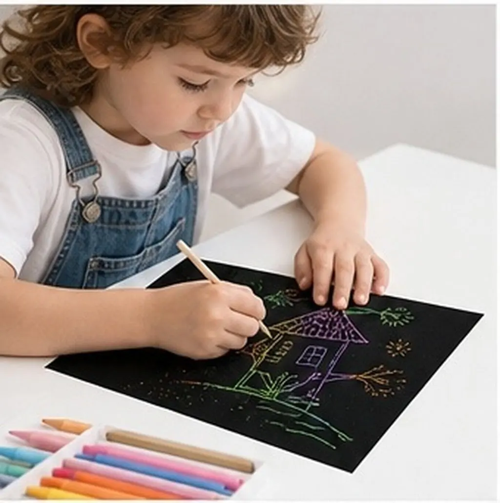 10Pcs Black Sandpaper for Sand Painting Oil Pastels Graffiti Art Drawing Sketching DIY Crafts Scrapbooking Creative Art Supplies