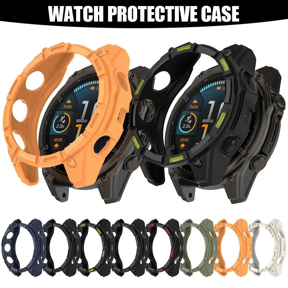 For Garmin Enduro 3 Protective Case Half Armor Hollowed Out Jiaming Ando 3 Watch Case TPU Protective Cover