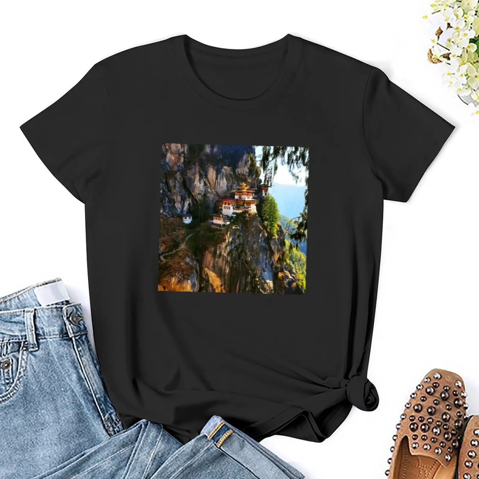 Tiger's Nest Bhutan t-shirt estetyczny kawaii ubrania kobieca odzież estetyczna t shirt damski