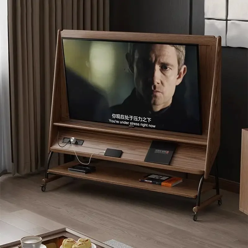 TV cabinet living room household small apartment floor storage TV bracket