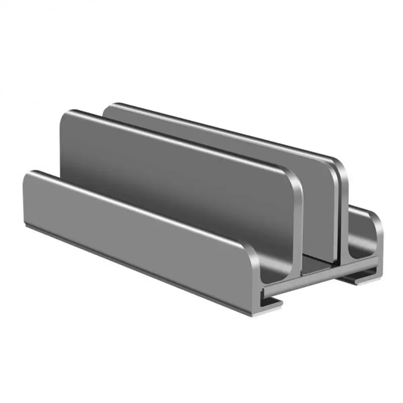 RYRA-Alumínio Vertical Laptop Stand Holder, Desktop ajustável, Notebook Dock, Economia de espaço, 3 em 1, Armazenamento, Suporte Macbook