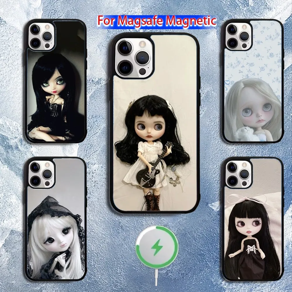 

Fashion doll Blythe Phone Case For iPhone 16,15,14,13,12,11,Pro,Max,Plus,Mini,Magsafe,Magnetic Wireless Charging Case