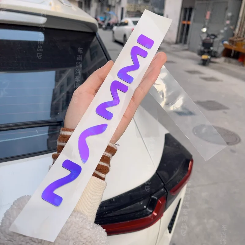 

For Dongfeng NAMMI 01 Front rear of the car Electroplating stainless steel personalized car Emblems English letter