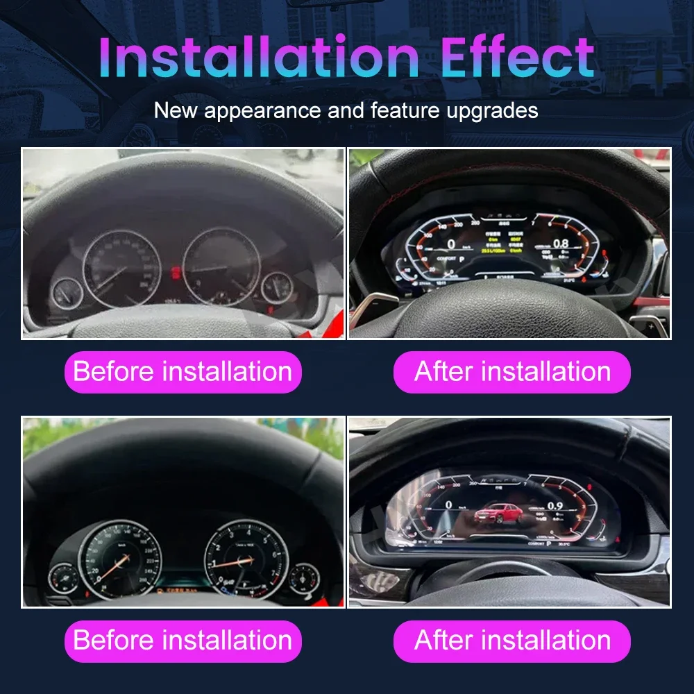 LCD Digital Instrument Cluster For BMW X1 E84 2009-2015 Speedometer Virtual Instrument Panel Cockpit Dashboard 11Inch