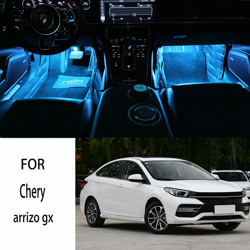 FOR Chery arrizo gx LED Car Interior Ambient Foot Light Atmosphere Decorative Lamps Party decoration lights Neon strips