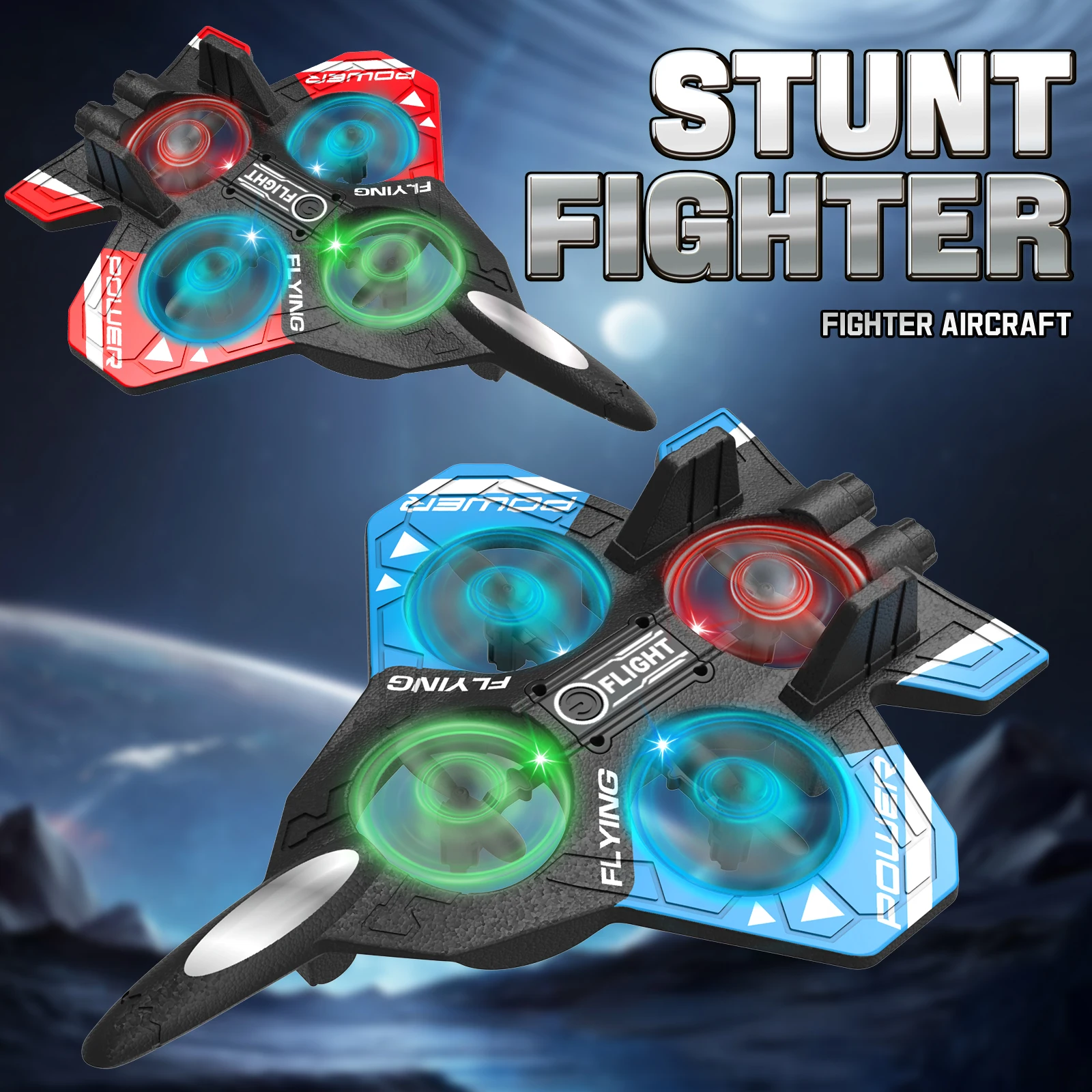Kids Remote Control Fighter Jet Foam Anti-drop Model Airplane Boys Toy Drone  Primary School Student Birthday Gift