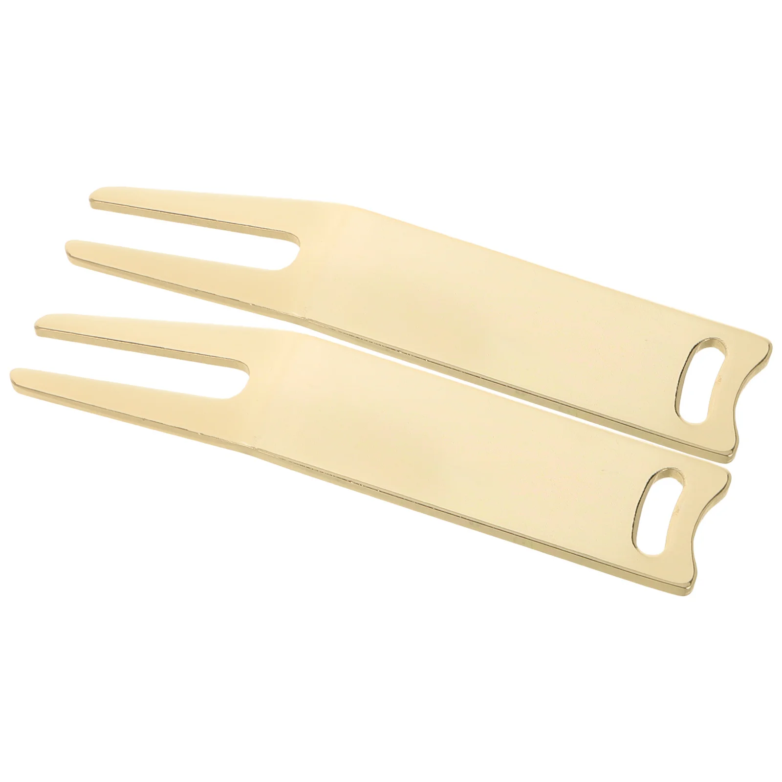 2 قطعة جولف ديفت أداة إصلاح مجموعة المعادن الكرة علامة المثبت للصيانة الخضراء عملية سلس تصميم علامة الغولف ديفت أداة إصلاح