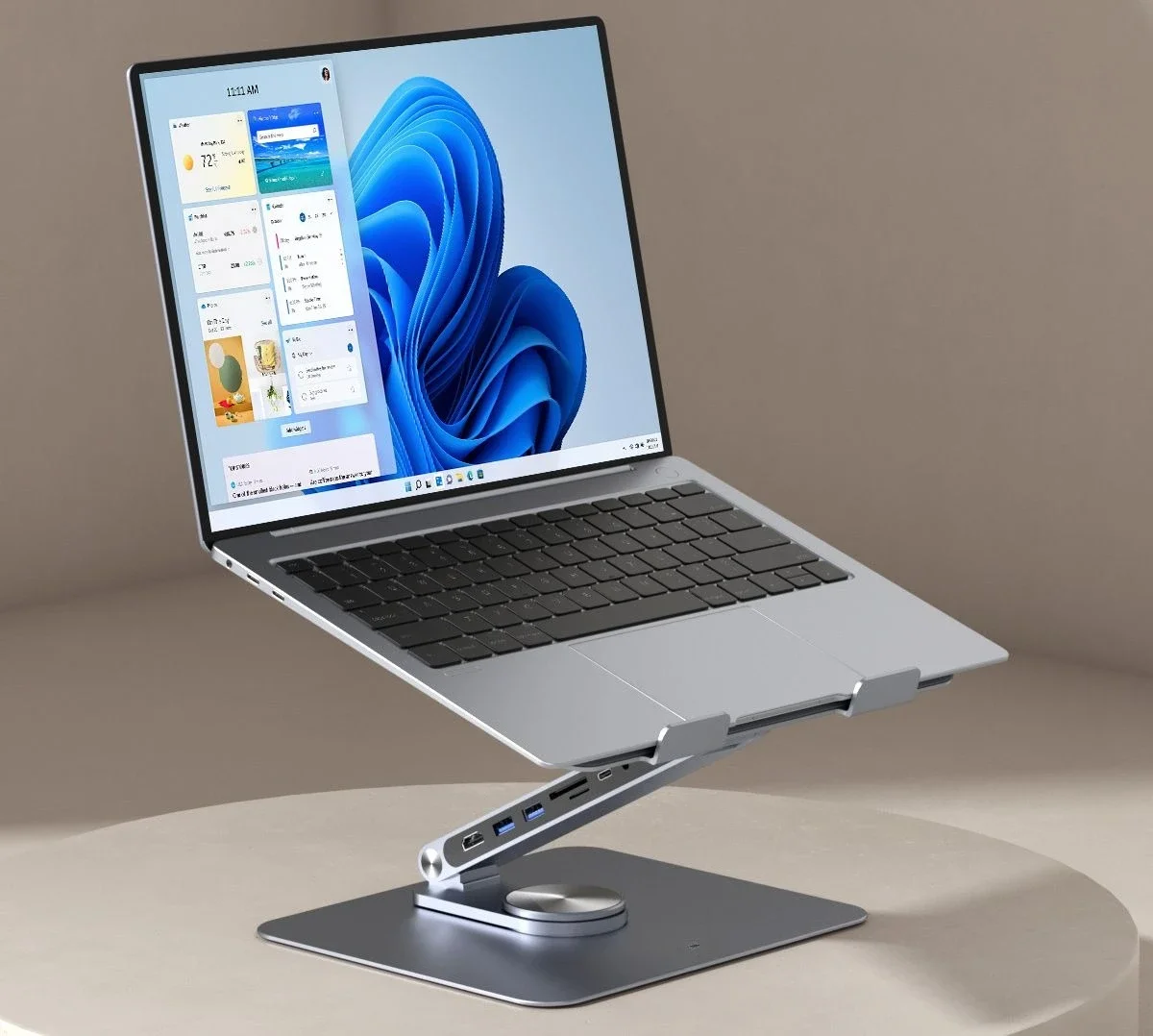 Notebook holder docking station, computer heightening heat dissipation shelf, aluminum alloy can be lifted