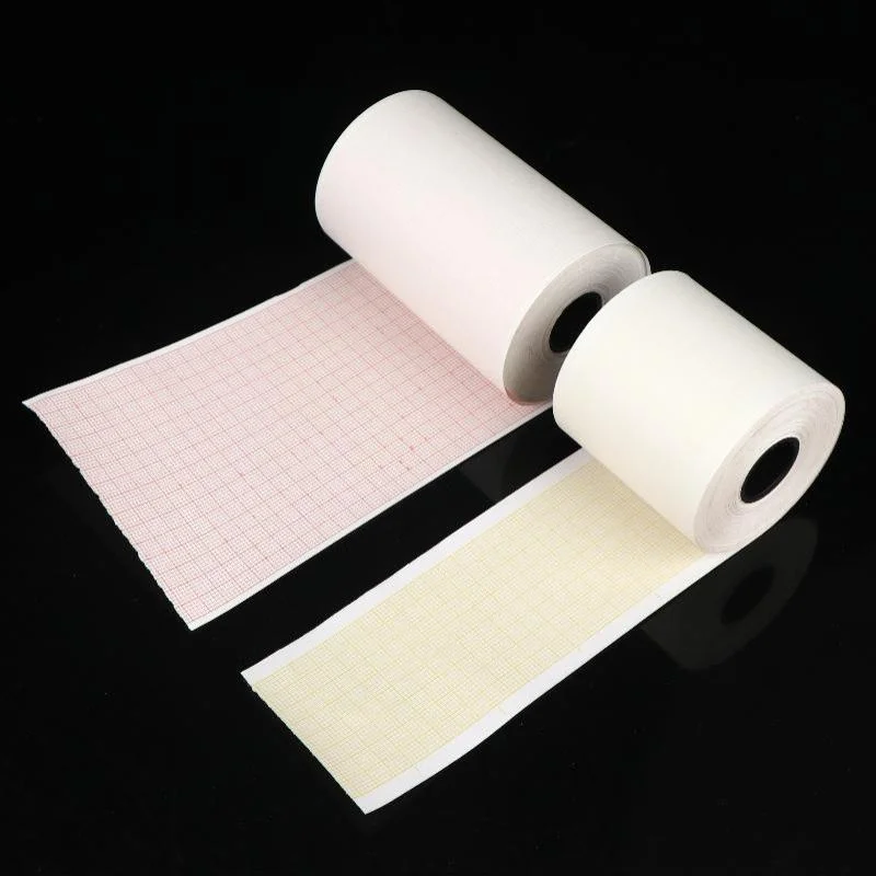 Electrocardiograph Printer Paper Thermal ECG Paper Clear Accurate Grid High Sensitivity For Hospital  Use 50/63/80/110mm