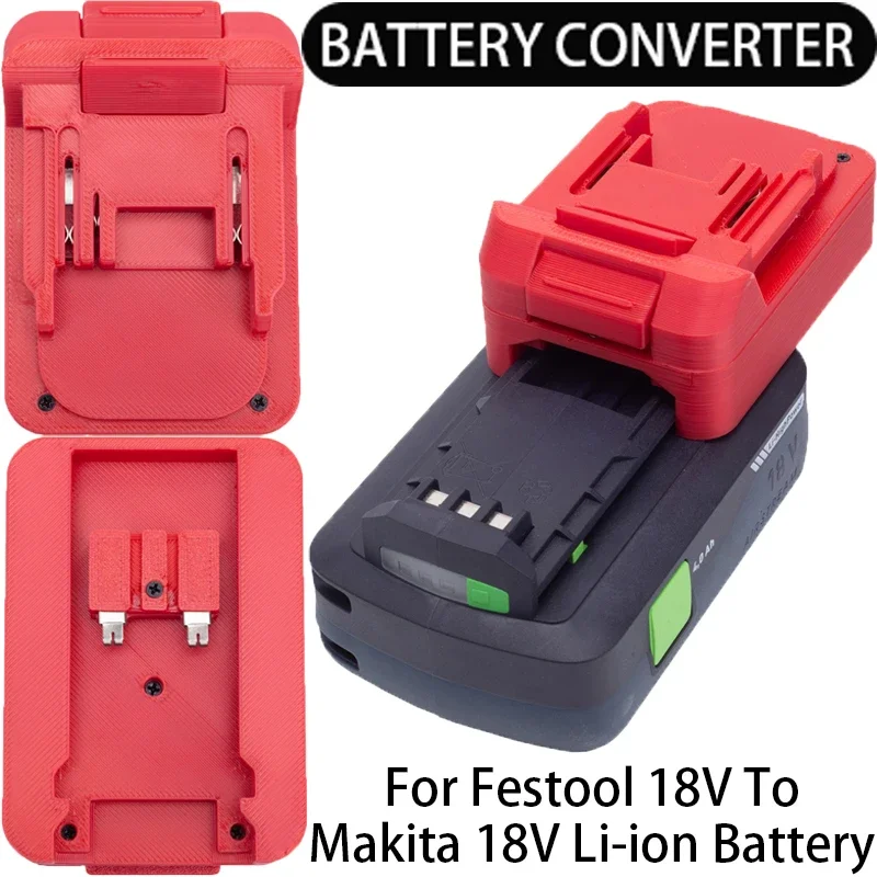 Battery Adapter/Converter for Makita 18V Li-ion tools to Festool AIRSTREAM 18V Li-ion battery adapter power tool accessories