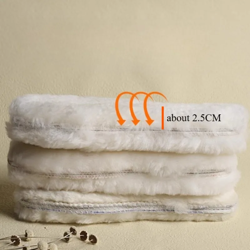 الشتاء الدافئة الصوف النعال سميكة الحرارية الرجال النساء أحذية الثلوج المضادة للرائحة الفراء النعال #5