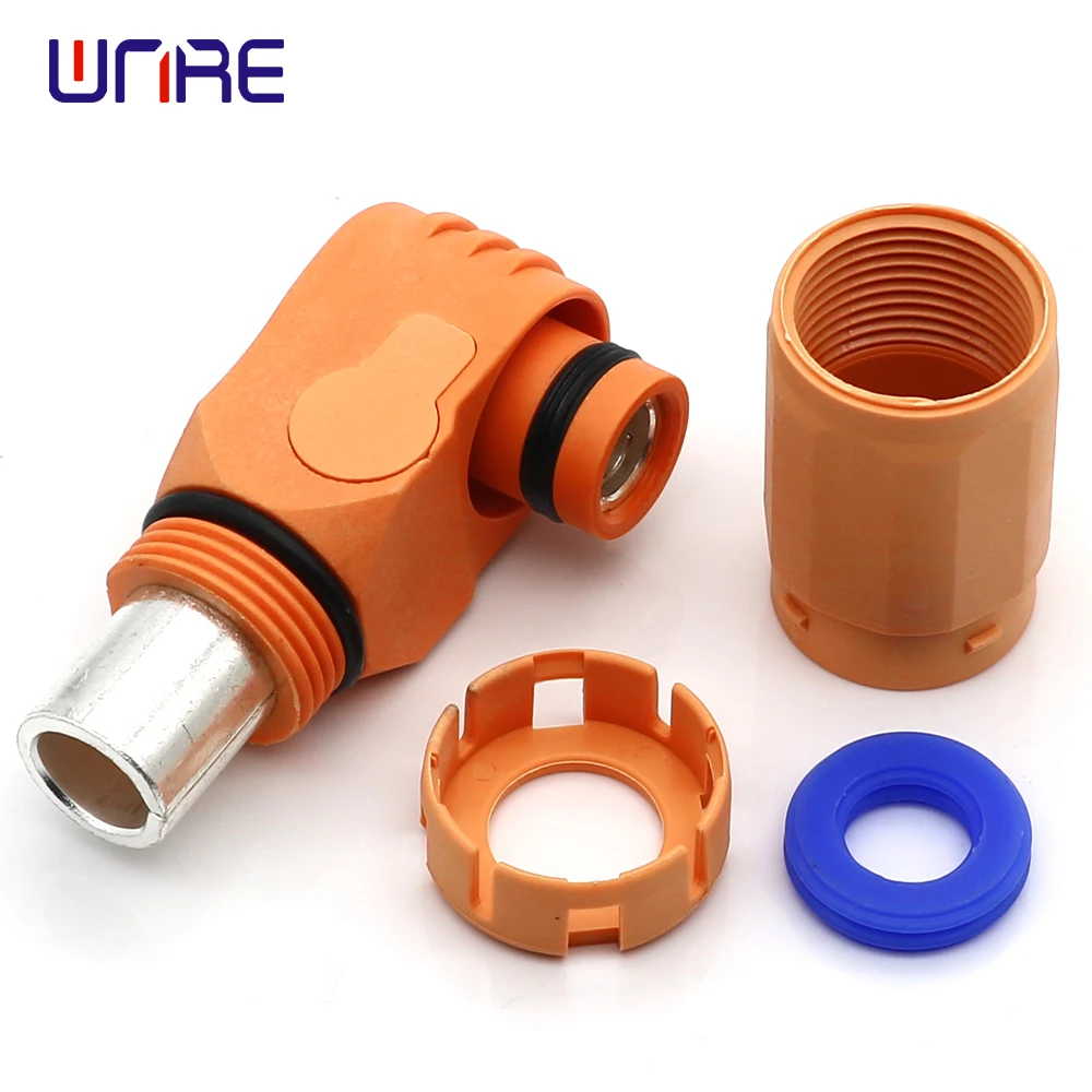 Φ8.0mm Right Angle Single Core Plug Socket Energy Storage Connector New Energy Electric Vehicle High Current HV Connector