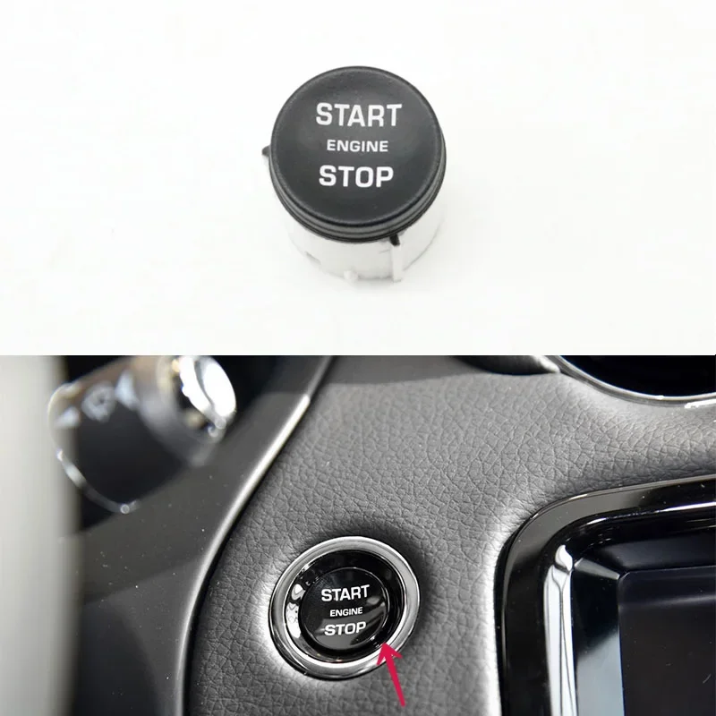 For Jaguar XJ XJL Car Engine Ignition Starter Switch Start Stop Push Button Cover