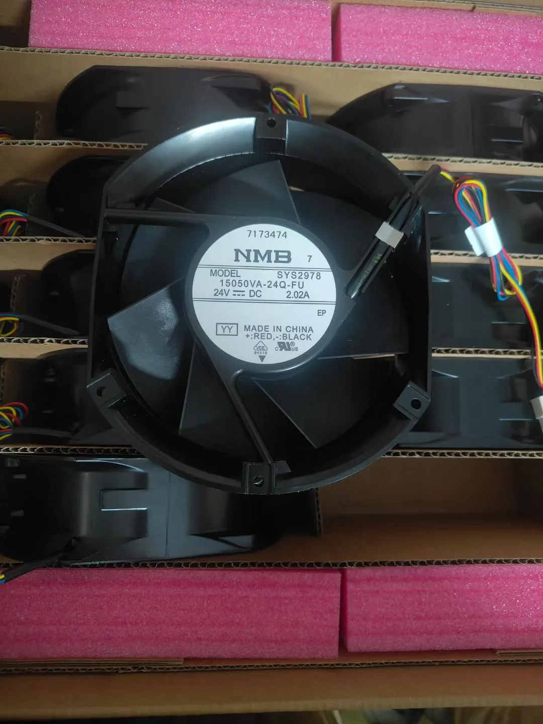 NMB 15050VA-24Q-FU YY DC 24V 2.02A 172x150x51mm 4-Wire Cooling Fan