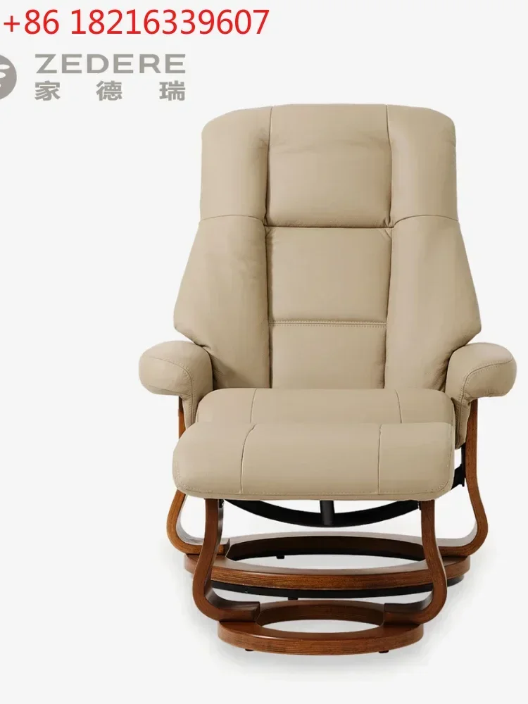 TAO Cowhide Imported Comfortable Recliner Modern Simple and Light Luxury Living Room