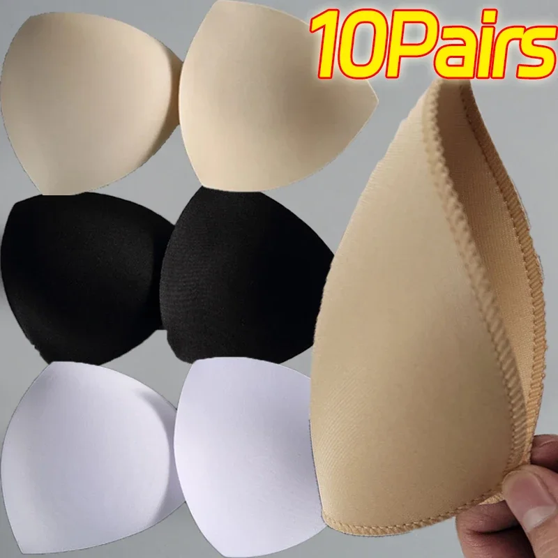 Triangle Sponge Push Up Bra Pads Women Invisible Removeable Insert Swimsuit Bikini Breast Enhancers Chest Cup Pads Accessories