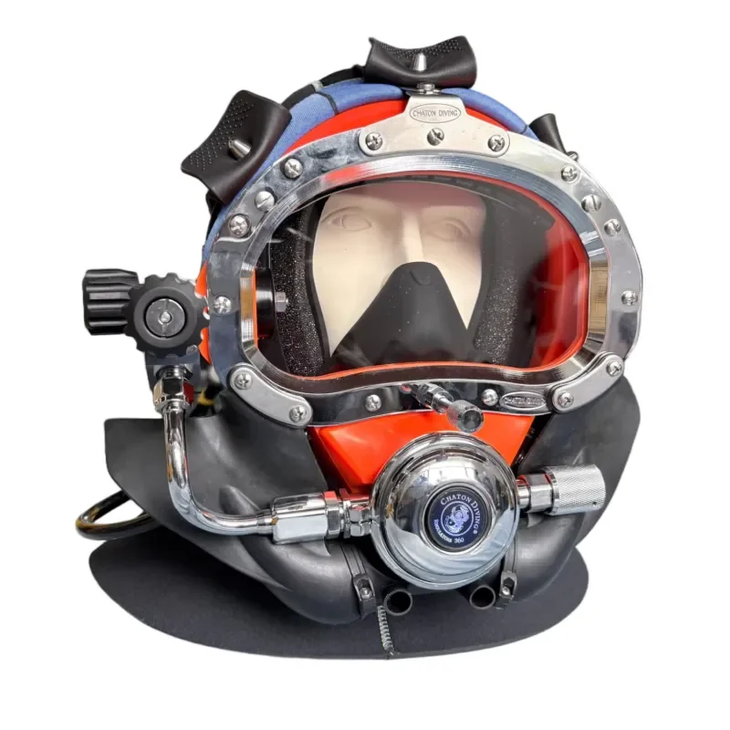 Full Face Diving Mask - ABS Frame, Impact-Resistant & Reliable for Professional Diving