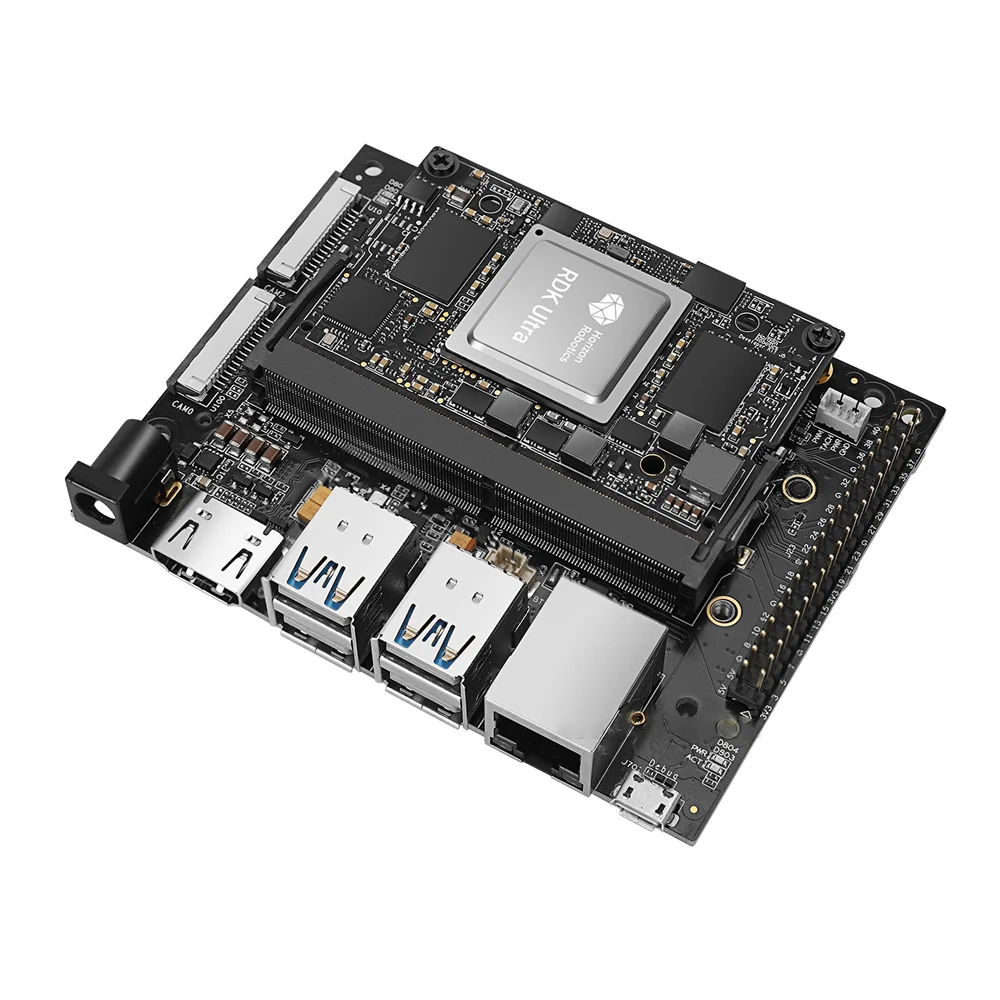 RDK-Conselho de Desenvolvimento Ultra Horizon Robotics, Kit de Desenvolvedor AI, 96TOPS, 8GB, LPDDR4, 64G, eMMC